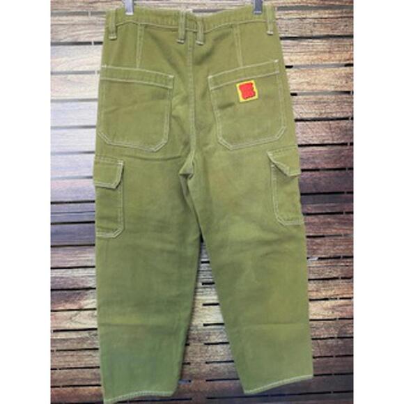 Other - Campuru Olive Green Cargo Pants with Patch Detail